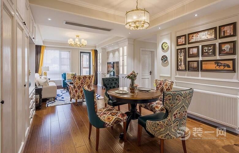 深圳华联城市全景134平米大户型美式风格装修样板间