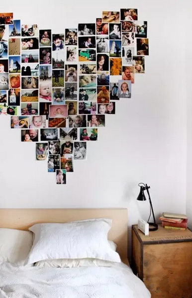 照片墙在家居装饰中非常常见,它拥有不拘一格的造型和简单便利的原